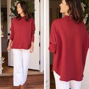 FRANK & EILEEN EFFIE Cranberry, Triple Fleece SZ M